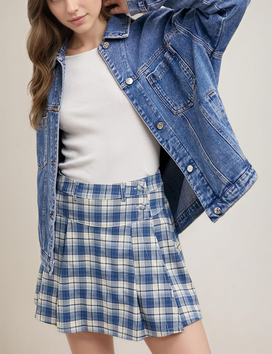 Women's Jacket Trendy Long Sleeve Button Down Jean Jackets Outwear