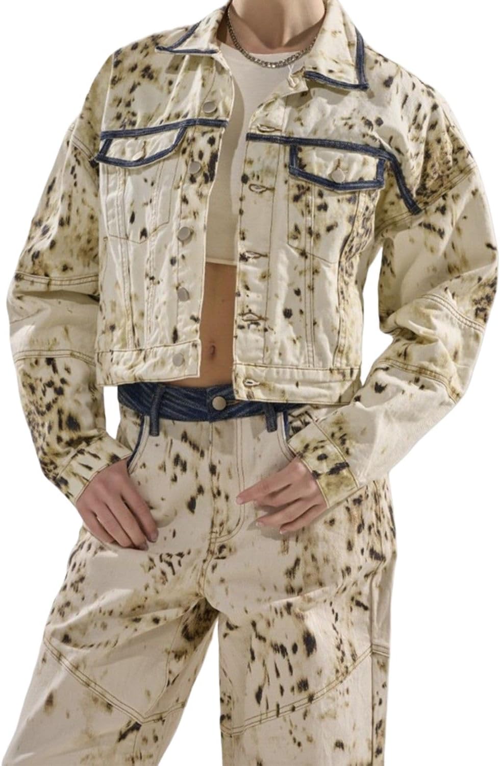 Women's Cow Print Jacket