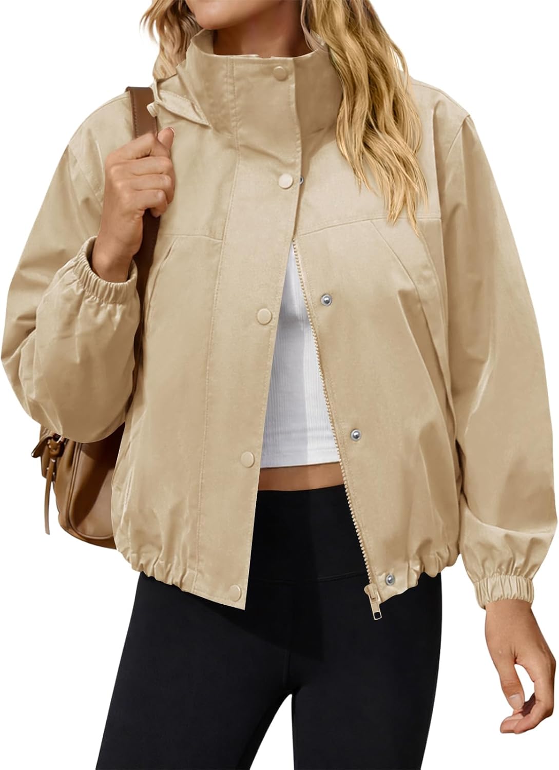 Women's Jacket Windbreaker Hooded Athletic Sun Protection Outerwear Hiking Jackets Spring Coats