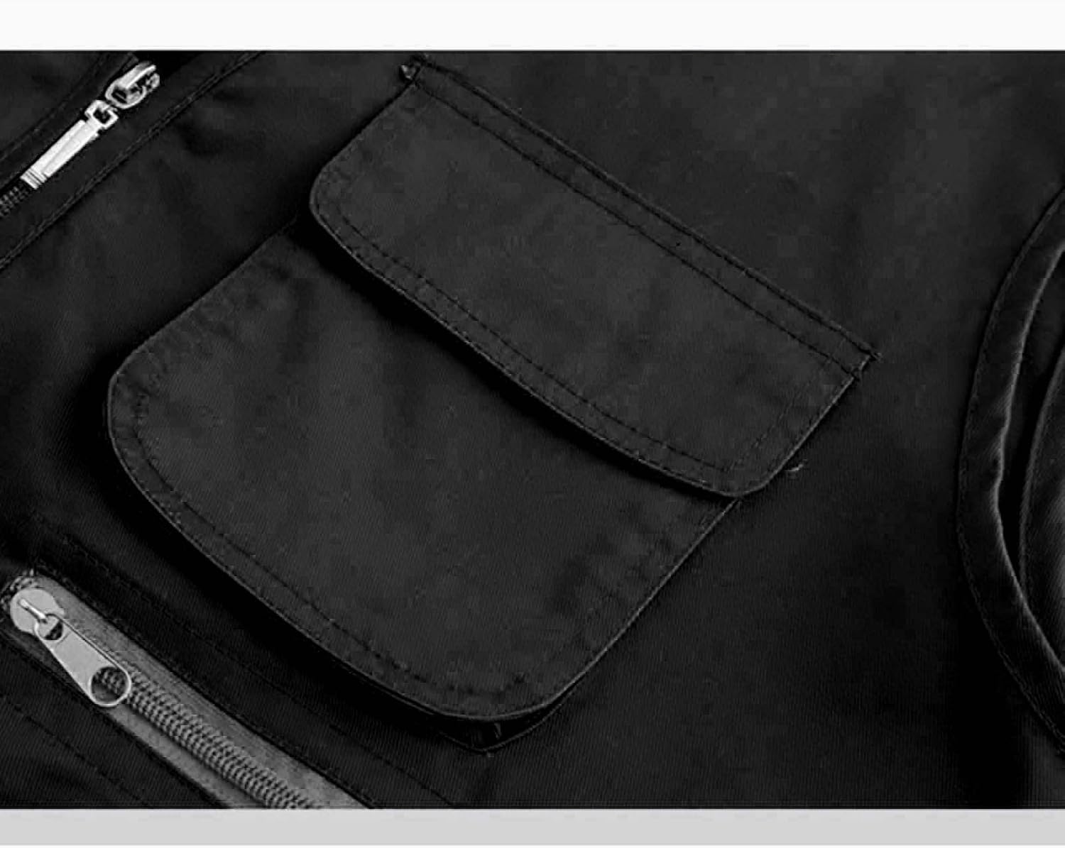 Men's Fishing Vest Casual Outdoor Safari Travel Cargo Jacket Waistcoat with Pockets