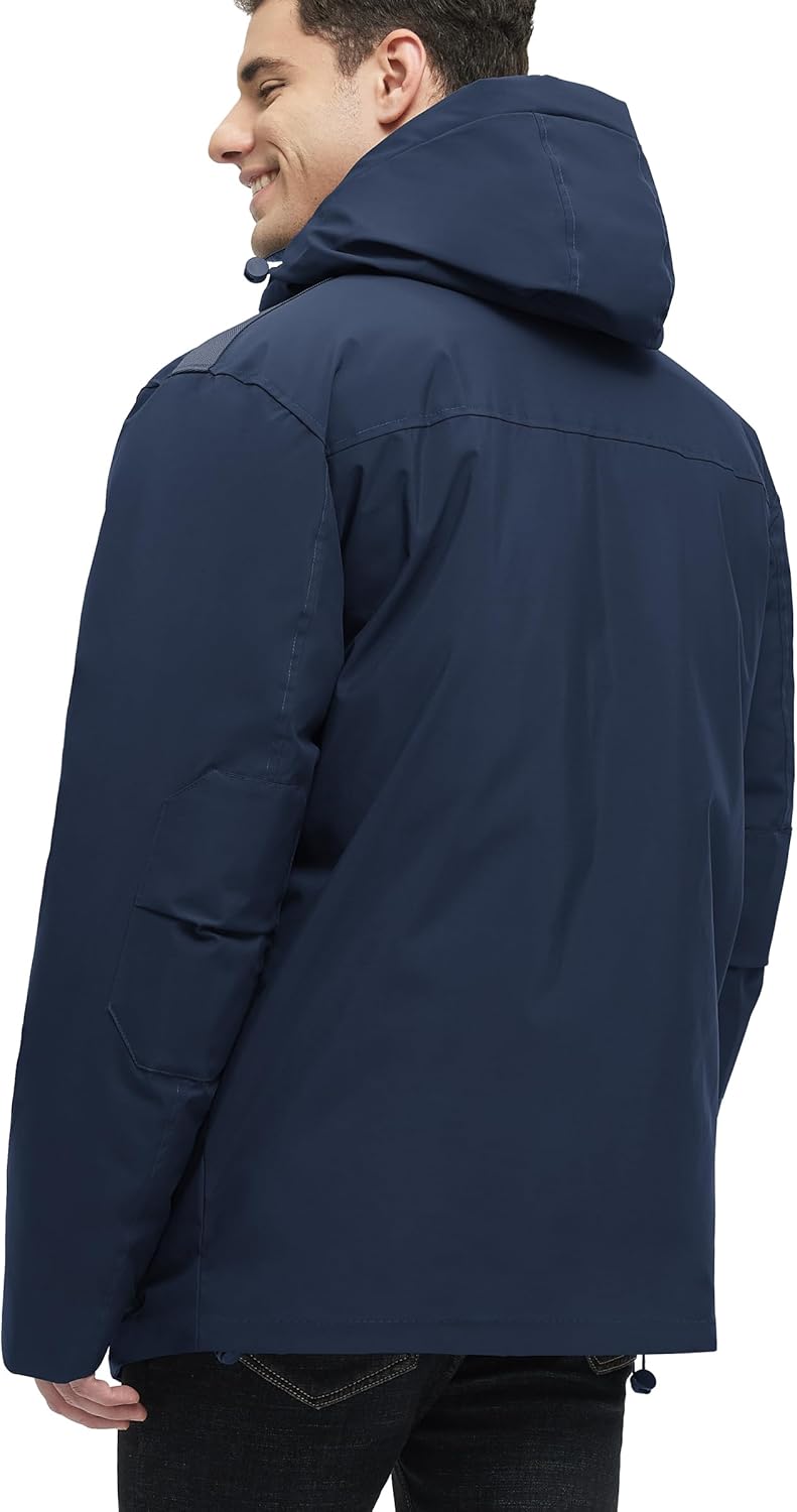 Men's Winter Coats Waterproof Padded Jacket with Hood Windbreaker Men's Winter Coats Waterproof Padded Jacket with Hood Windbreaker