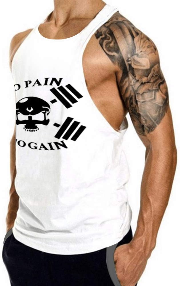 Men's Gym Bodybuilding Stringer Tank Top Workout Muscle Cut Shirt Fitness Sleeveless