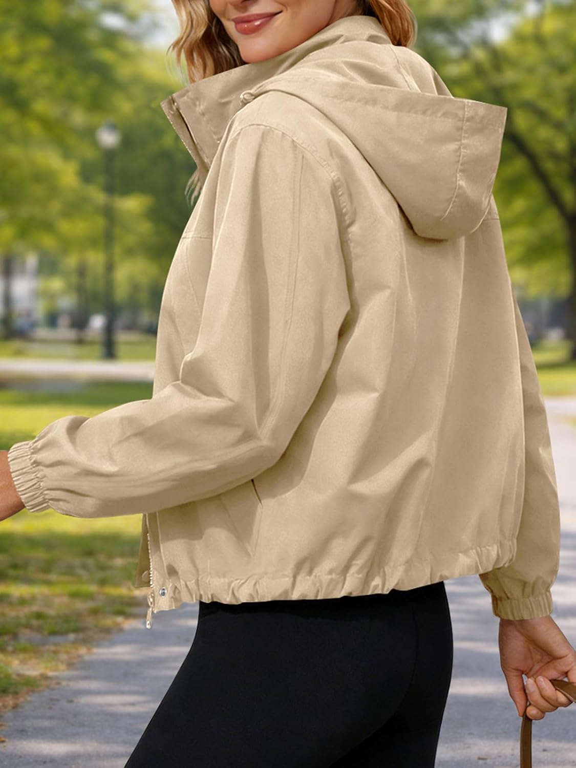Women's Jacket Windbreaker Hooded Athletic Sun Protection Outerwear Hiking Jackets Spring Coats