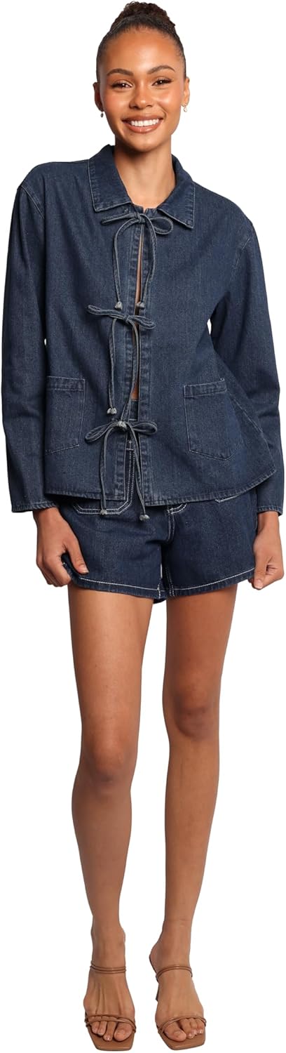 Women's Bow Front Shacket M