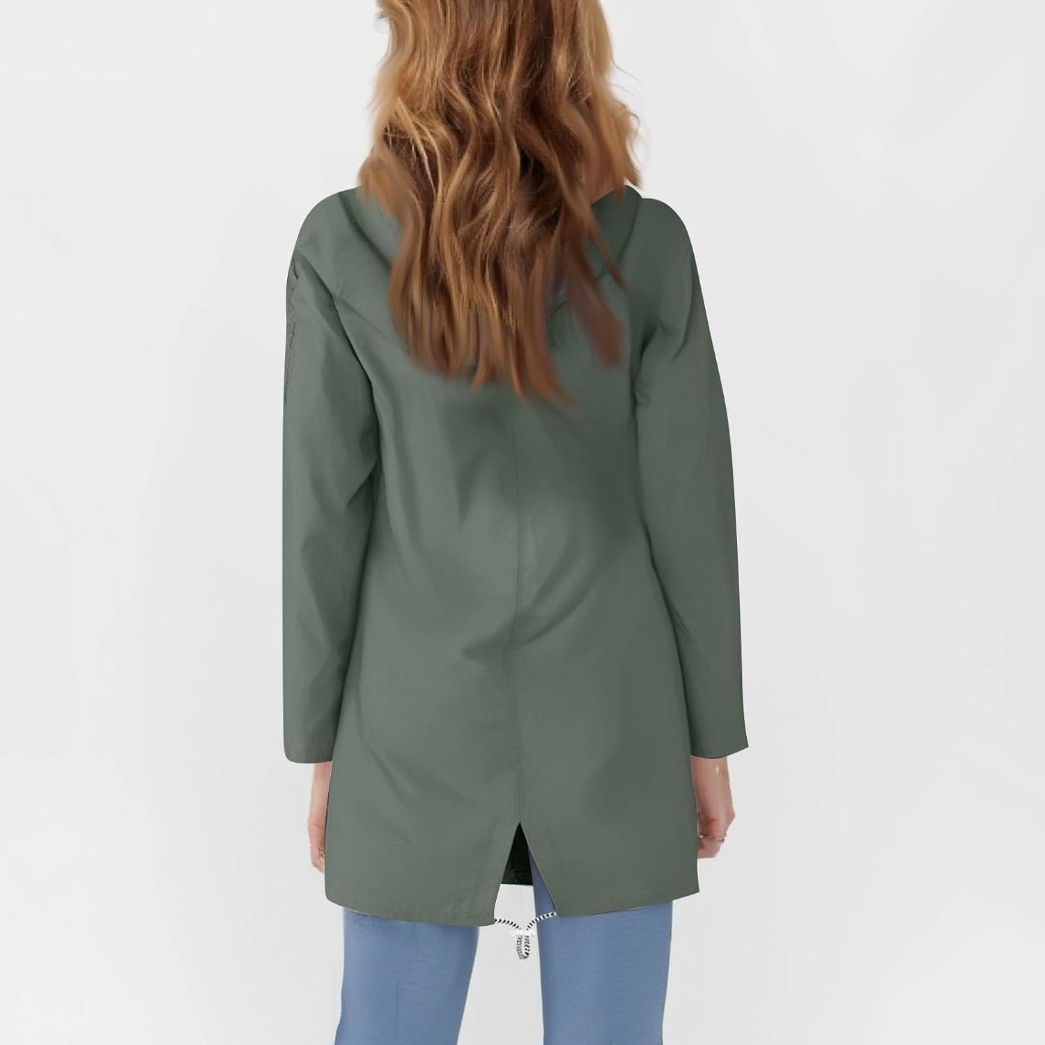 Women's Waterproof Raincoat Breathable Sun Jacket Hooded Rain Coat Outdoor Active Windbreaker
