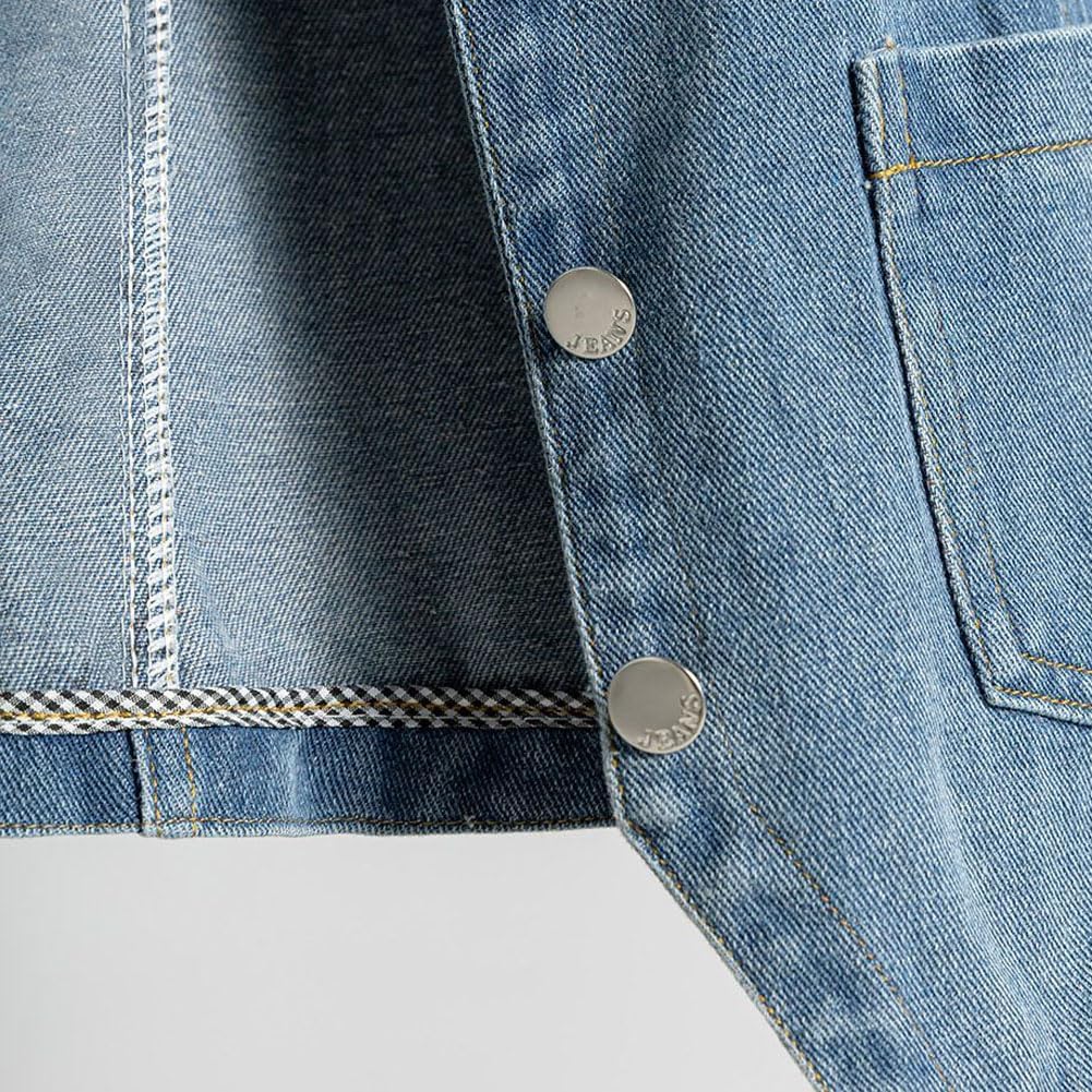 Vests Sleeveless Western Cowboy Retro Button Down Jean Vest Jackets