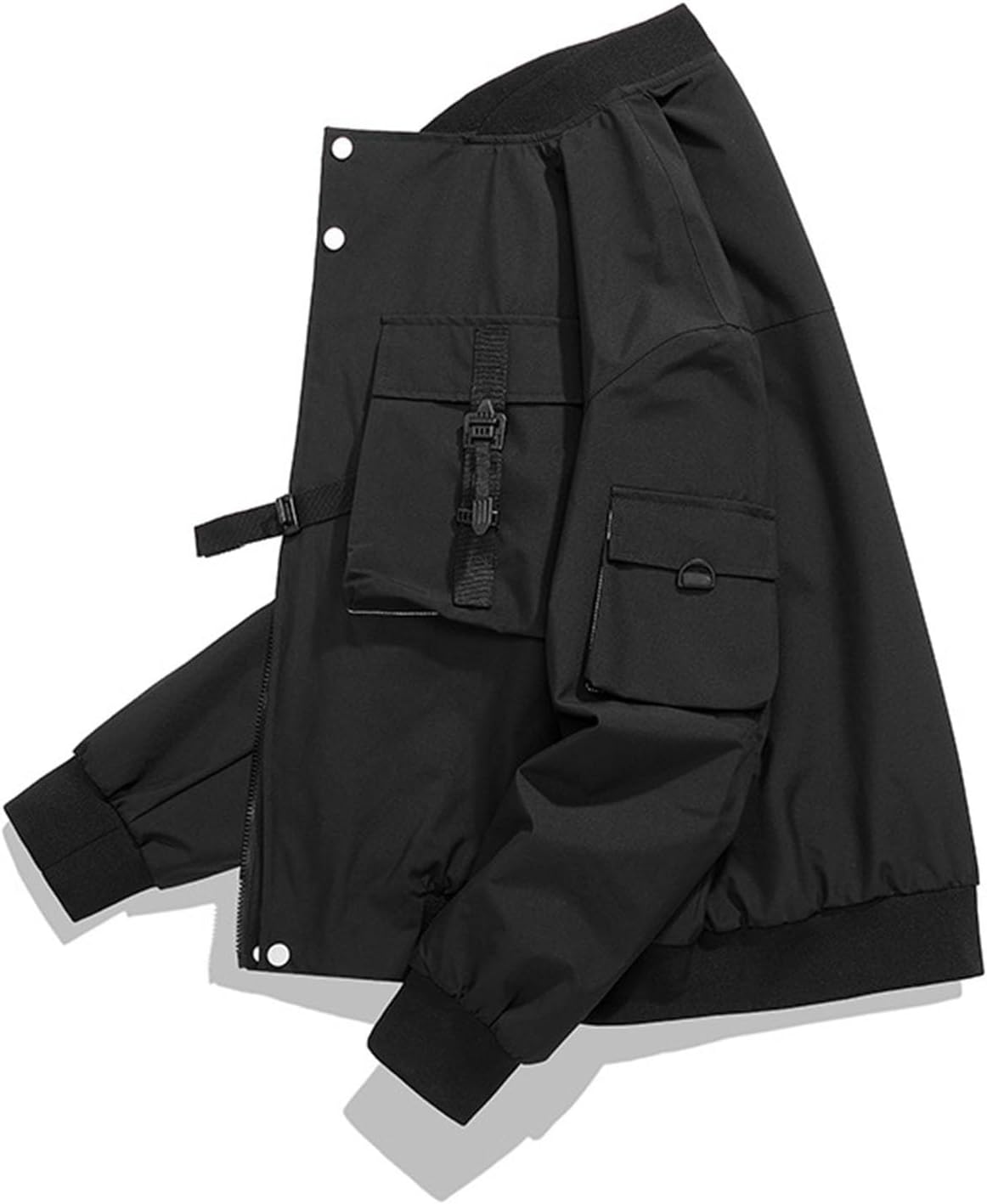 Men's Japanese Cargo Style Jacket Y2K Streetwear Baseball Bomber Jackets Harajuku Hip-Hop Windbreaker Coats Techwear