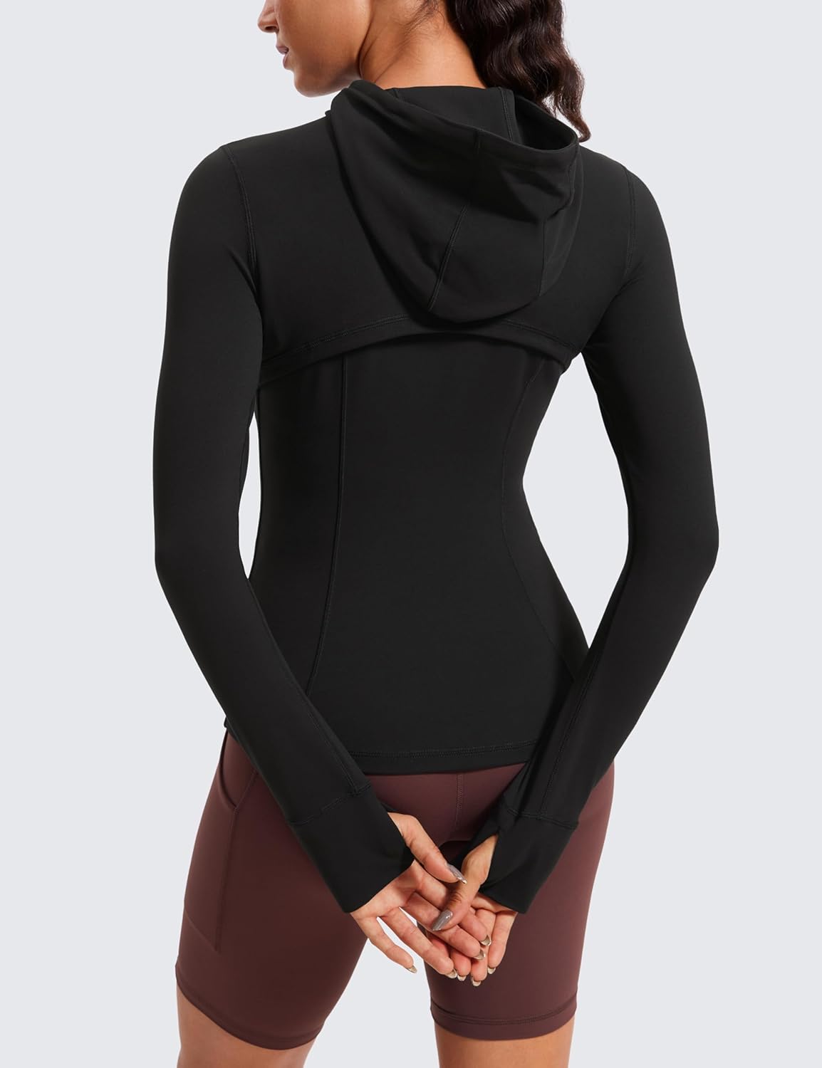 Women's Butterluxe Hooded Athletic Jackets for Full Zip Track Casual Tops with Thumb Holes Pockets