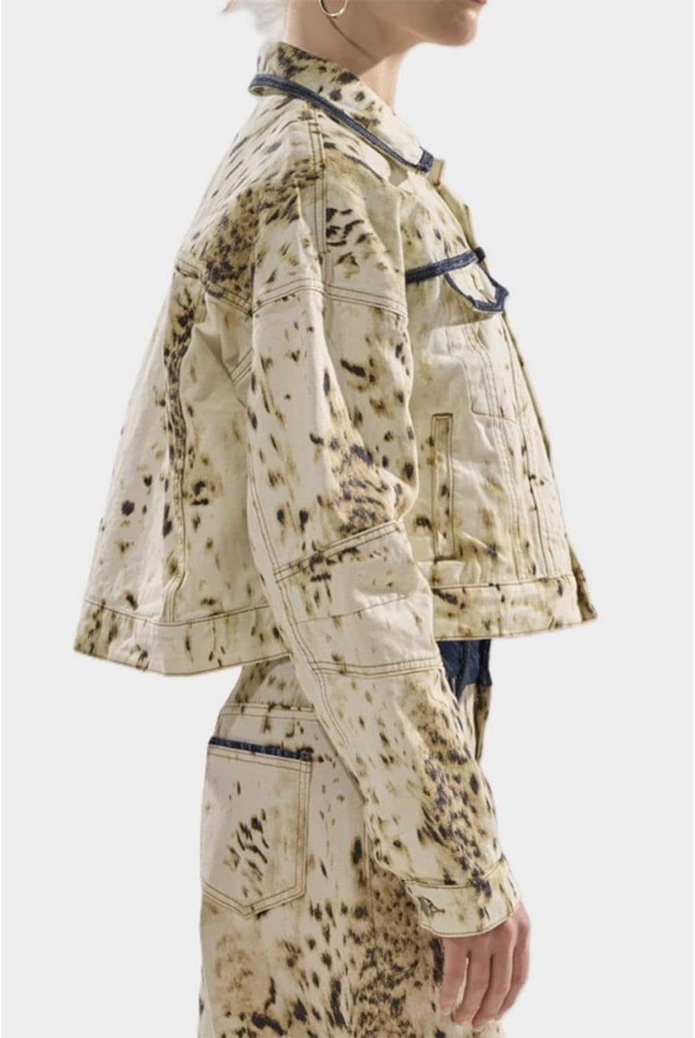 Women's Cow Print Jacket